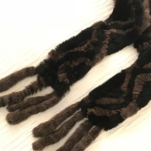Overland Genuine Rabbit Fur Scarf!